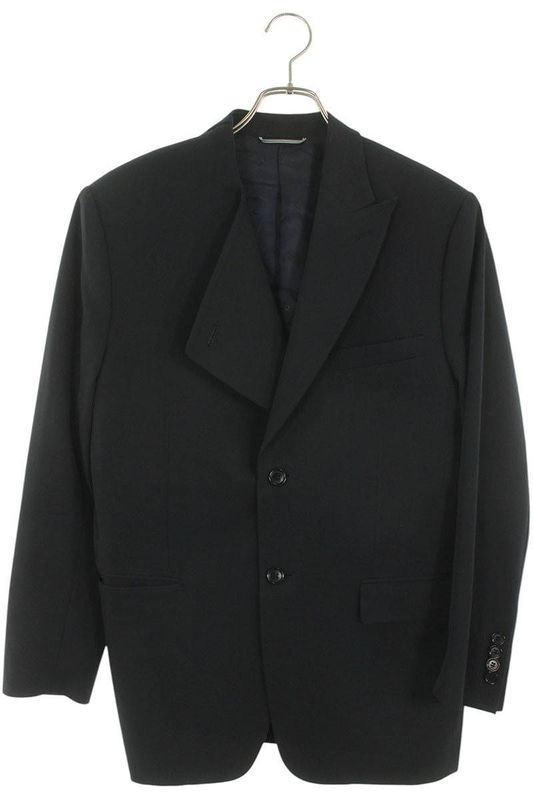 Dior 023c264a4739 Asymmetrical Collar Virgin Wool Tailored Jacket Men's 48