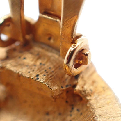 Chanel Ear Ring Stone Gold 63ka993