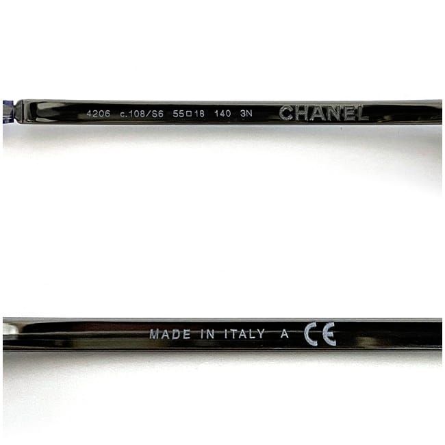Chanel Sunglass Es F22233 Silver Gradient with Coco Mark