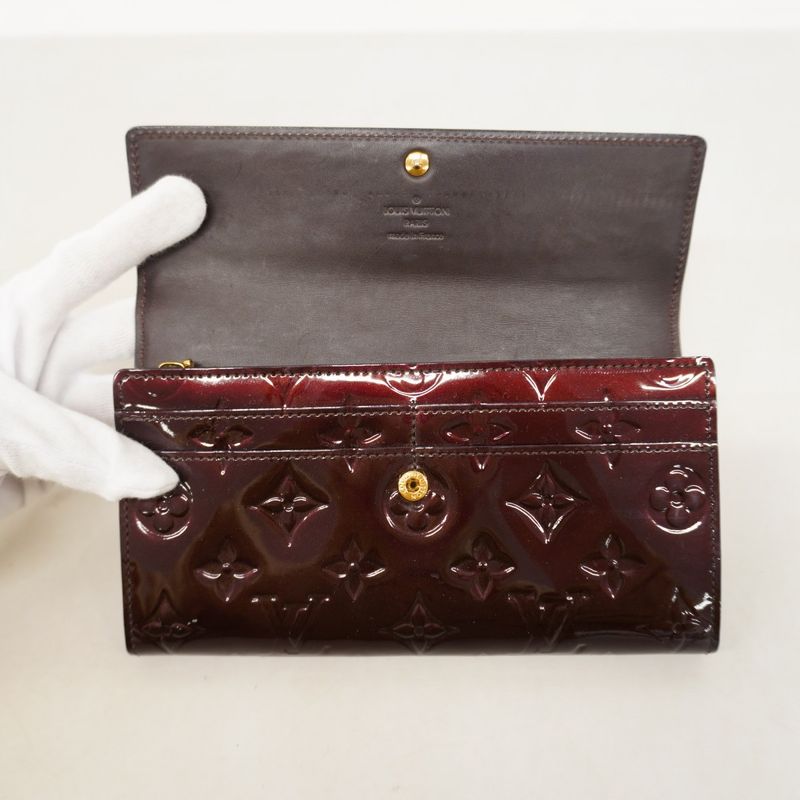 Louis Vuitton Vernis Portefeuille Sarah M91521 Rouge For Women