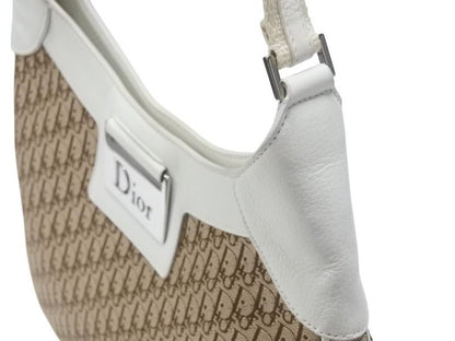 Dior Street Chic Trotter Bag Brown White Canvas — view 5