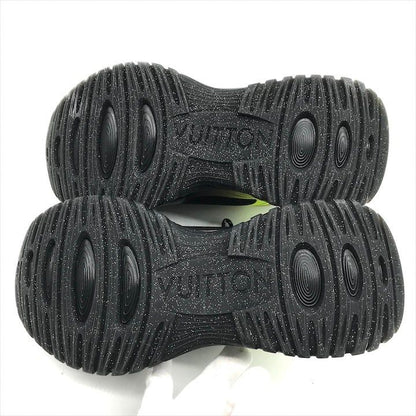 Louis Vuitton Run Away Pulse Line Sneakers Shoes Black Yellow