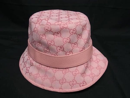 Gucci GG Pattern GG Marmont Cotton And Polyester Bucket Hat Size