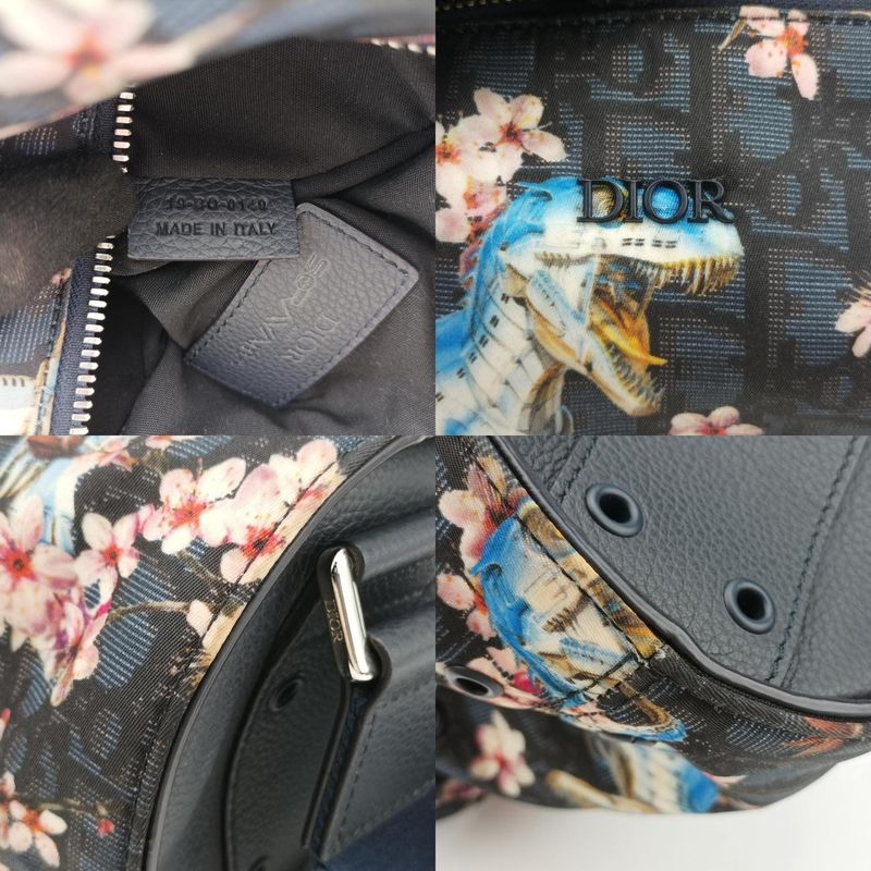 Christian Diorchristian Dior Solayama Robot Dinosaur Black And Multicolor Nylon