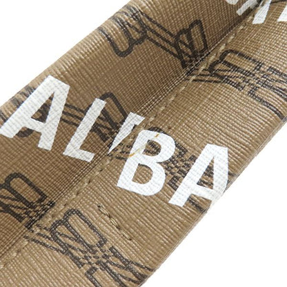 Balenciaga 2way Bag Large Shopping Bag Coated Canvas Leather Brown Gold