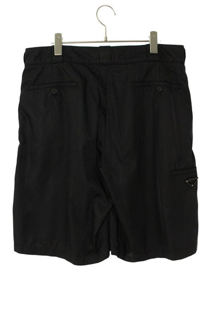 Prada Spg32 Triangle Logo Plate Nylon Half Pants Men 50