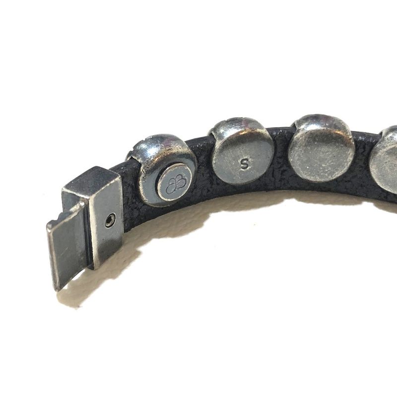 Bottega Veneta Bracelet Intrecciato Ag925 Silver And Black