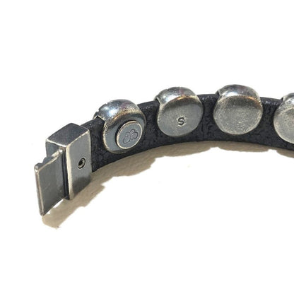 Bottega Veneta Bracelet Intrecciato Ag925 Silver And Black