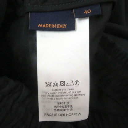 Louis Vuitton 23SS Monogram Sequined Trousers Easy Pants Black 40 Made In