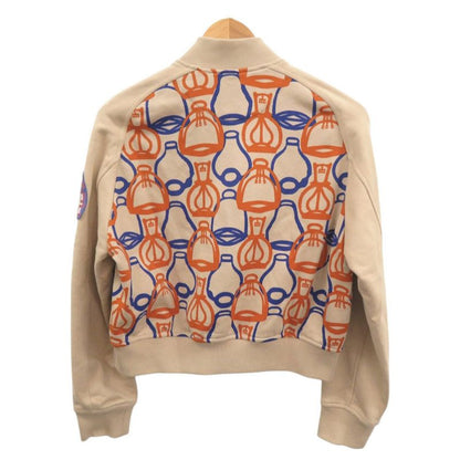 Hermes Fantasie D'etriers Size 36 Cotton Beige Orange Blue Blouson Jacket 0701