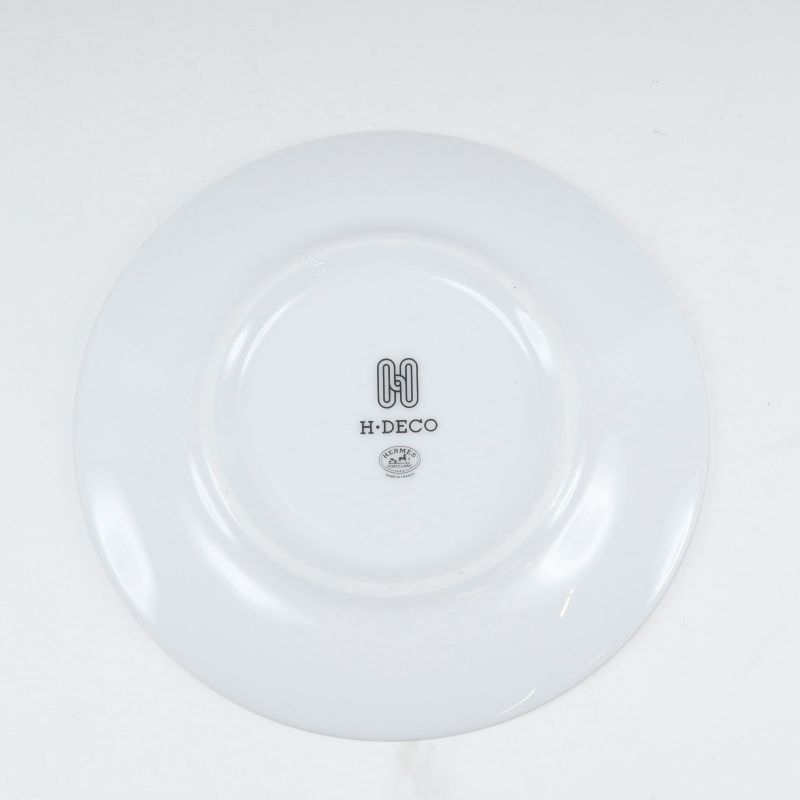 Hermes Ashe Deco H Deco 14cm (5.51in) 2 Plates Porcelain _ Tableware