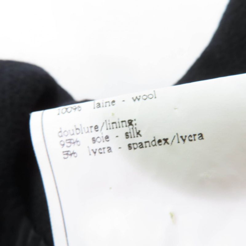 CHANEL Vintage 95A P05422v03075 100% Wool Rare Large Size 4 Pockets Coco Button