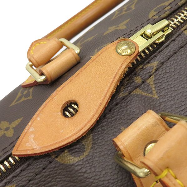 Louis Vuitton Boston Bag Speedy 35 Monogram Canvas Monogram Gold Hardware Brown