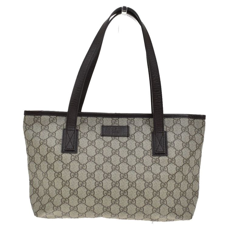 Gucci Shoulder Tote Bag GG Supreme Leather 87kb009