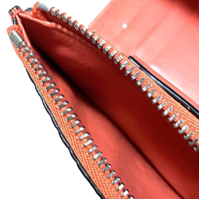 Loewe Trifold Wallet Repeat Pink Shape Stamped Leather