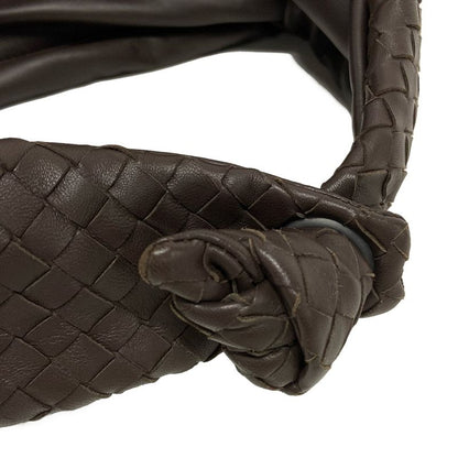 Bottega Veneta Intrecciato Dark Brown Leather Handbag