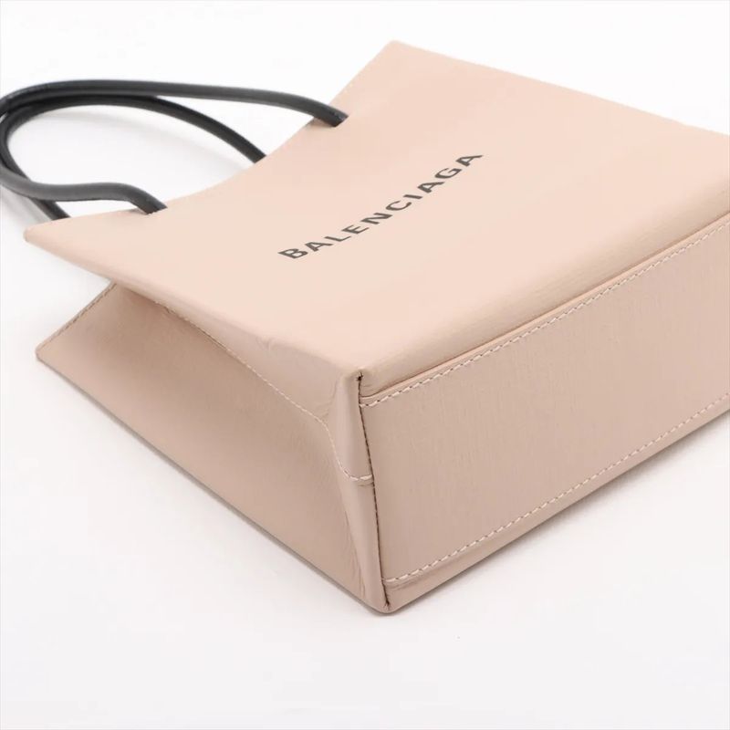 Balenciaga Shopping Tote XXS Leather 2WAY Handbag Crossbody Shoulder Tote