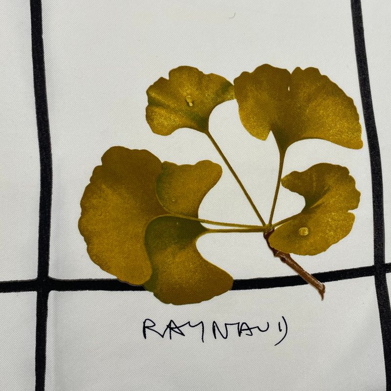 Louis Vuitton Scarf Tree Leaves Yellow