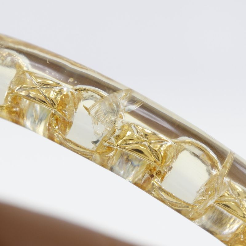 Chanel Matelasse Plastic Handle Vintage Lambskin Beige Women's Handbag