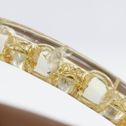 Chanel Matelasse Plastic Handle Vintage Lambskin Beige Women's Handbag