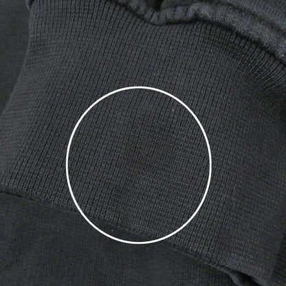 Balenciaga 17AW 485994 100% Cotton Homme Embroidery Oversized Sweatshirt Black