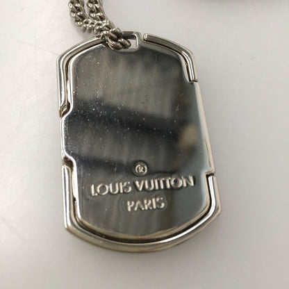 Louis Vuitton Necklace Plaque Monogram Eclipse Di1107