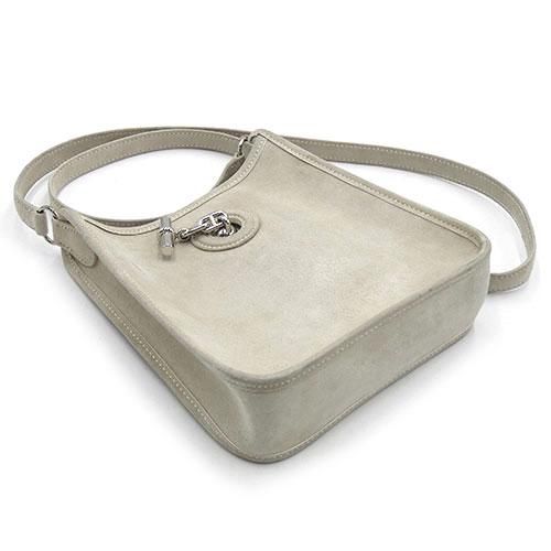 Hermes Vespa TPM Mini Debris Gray Shoulder Bag Silver