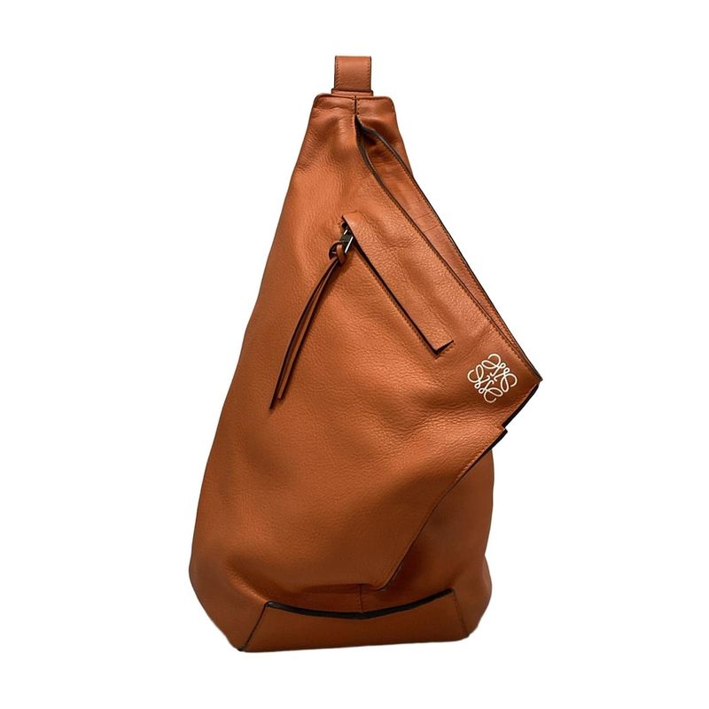 Loewe One Shoulder Bag Anton Backpack 30710l72 Orange Leather