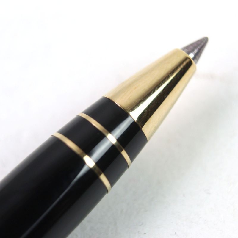Louis Vuitton Dock Lacquer Capped Ballpoint Pen Black Gold Made In France Men's