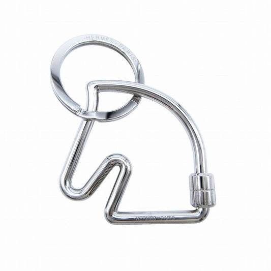 Hermes Key Ring Cheval Key Holder Charm Silver 9her06-00121 Men Women Tnt