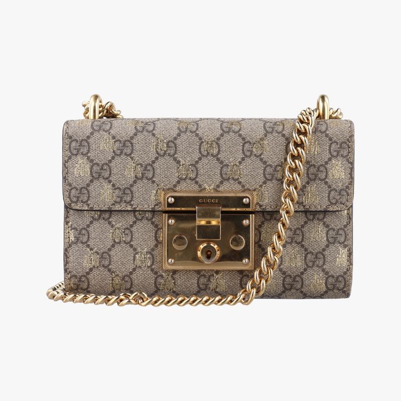 Gucci Padlock Brown PVC Coated Canvas 409487 E025251503