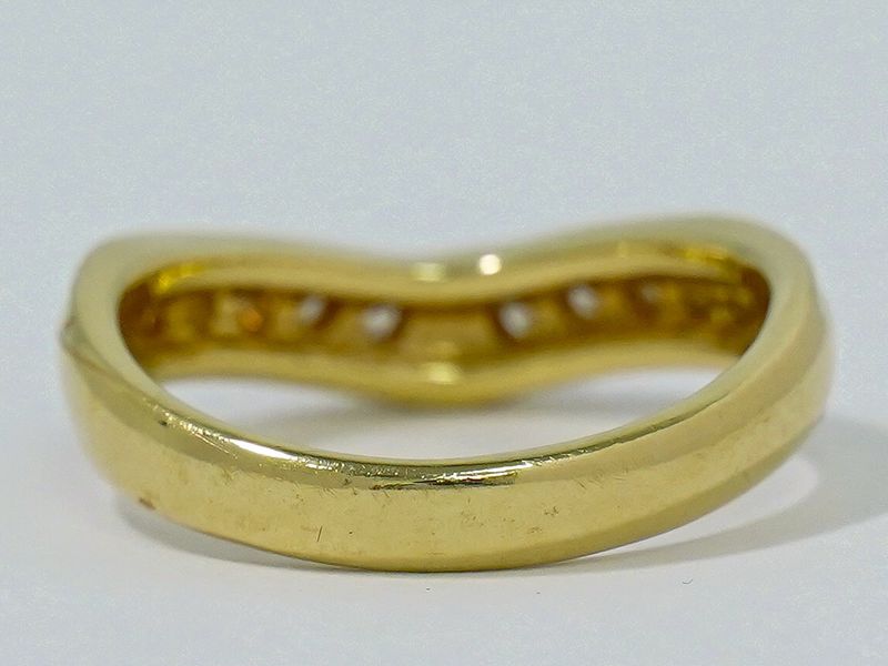 Authentic Celine Diamond 0.30ct 750 YG Ring Size 11 Yellow Gold Accessories