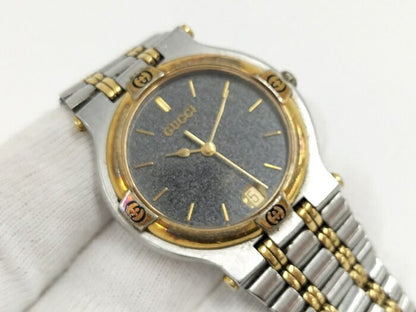 Gucci Wristwatch Men's Quartz SS Gray Dial 9000m