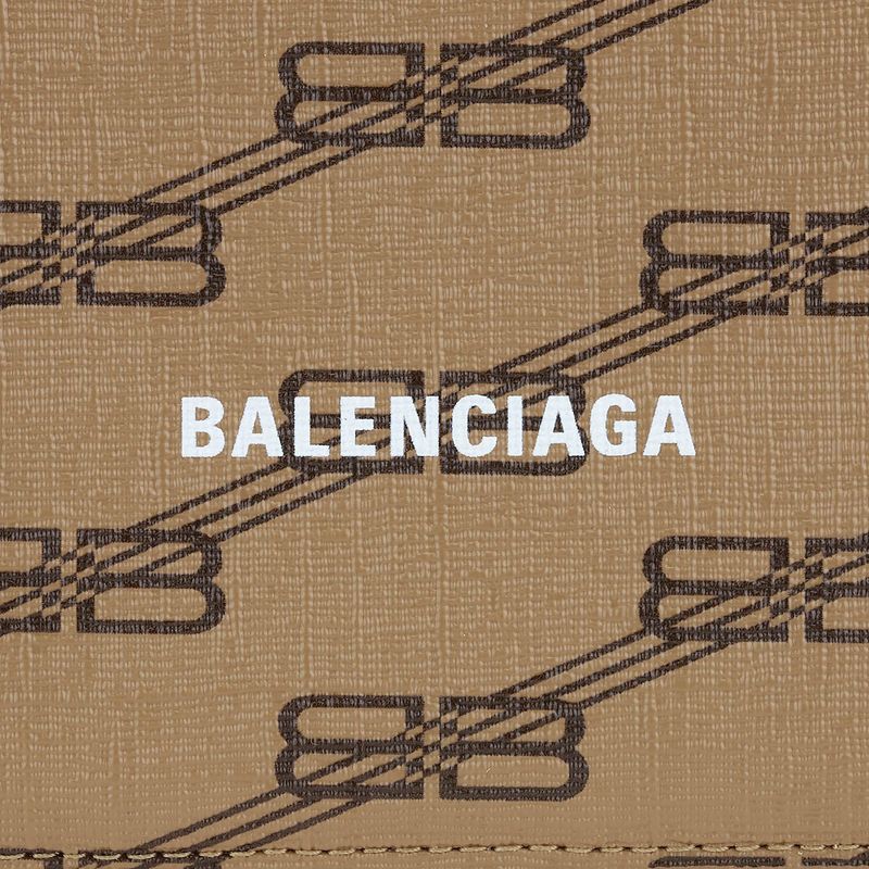 Balenciaga Card Case Signature Beige