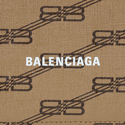 Balenciaga Card Case Signature Beige