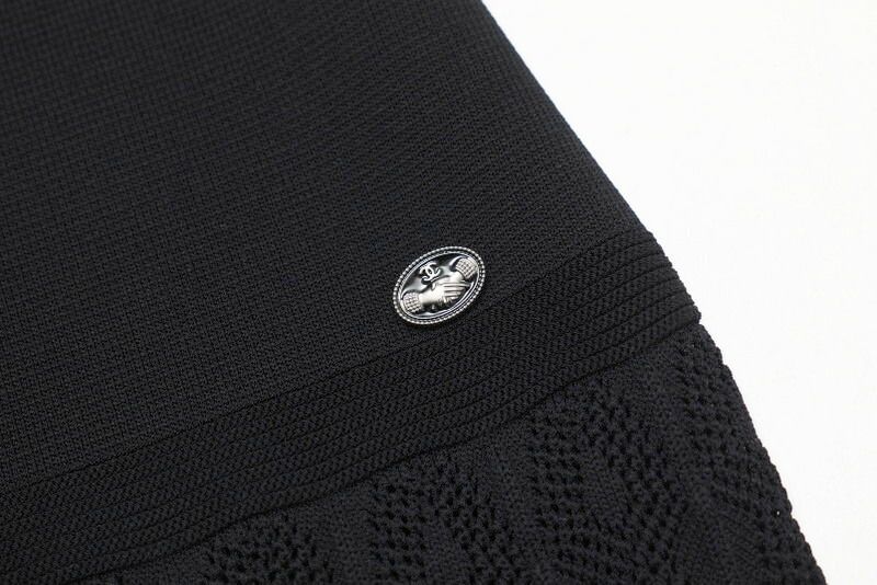 Chanel Dress Size 42 CC Logo Coco Mark Off Shoulder Made In Italy 20231220