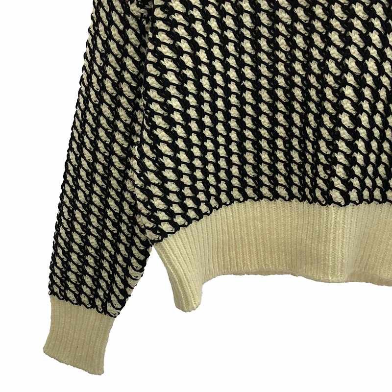 Bottega Veneta - Textured Knit Sweater Knitwear - S - Black White - Women's