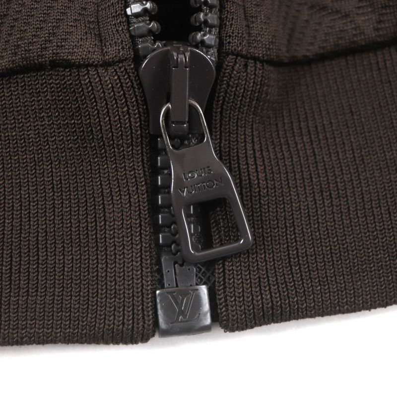  Louis Vuitton 2024 Hjy45w Monogram Logo Plate Zip-through Top Blouson Track