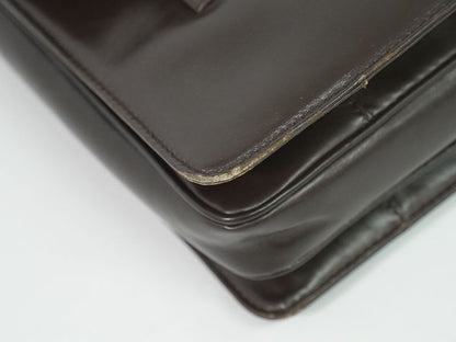 Authentic Loewe Anagram Handbag Leather Brown Anagram Bag Pre-owned [follow-up