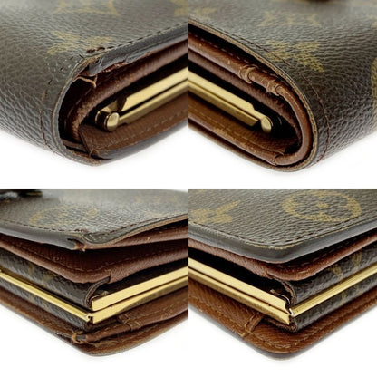 Louis Vuitton M61663 Monogram PVC Porte Monet Vier Viennois Brown 405922 Bifold