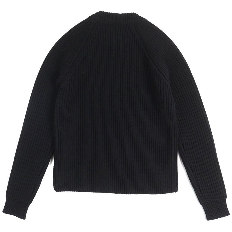Saint Laurent Paris 574444 Wool Cashmere Bottleneck Long Sleeve Ribbed Knit