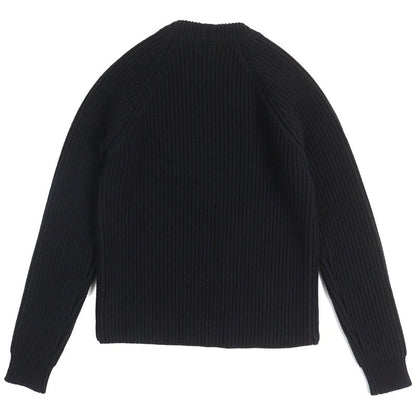 Saint Laurent Paris 574444 Wool Cashmere Bottleneck Long Sleeve Ribbed Knit