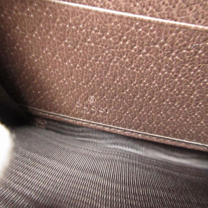 Gucci Diana Bamboo 658634 GG Supreme Leather Beige Brown Round Zipper Long