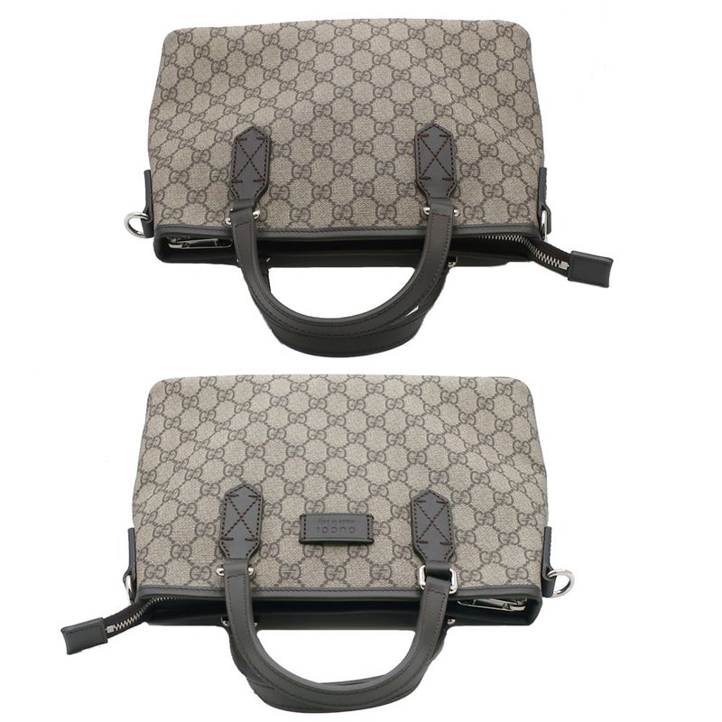 Gucci Tote Bag GG Supreme 429019.486628 Beige Brown Silver Hardware