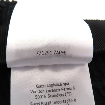 Gucci 771291 GG Pattern Knee-length Tight Skirt Bottoms Black 36 Hanger Made In