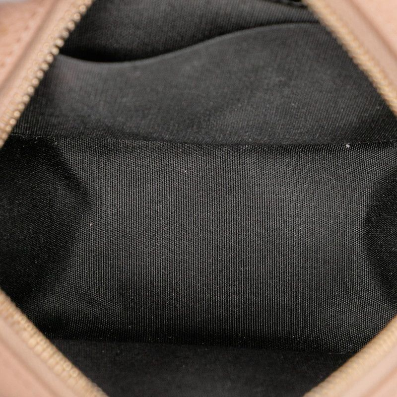 Chanel Matelasse CC Filigree Chain Shoulder Bag Beige Black Caviar Skin Women