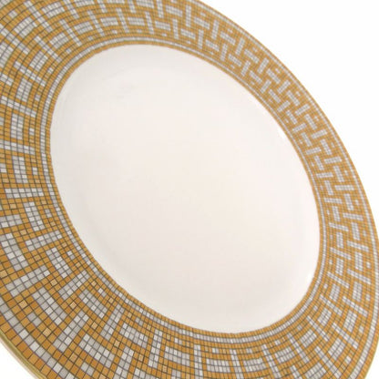 Hermes Mosaic 24 Dinner Plate Silkscreen Print Geometric Pattern Tableware