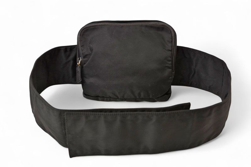 Prada Waist Bag Waist Pouch Body Bag Prada Nylon NERO Black Men Women