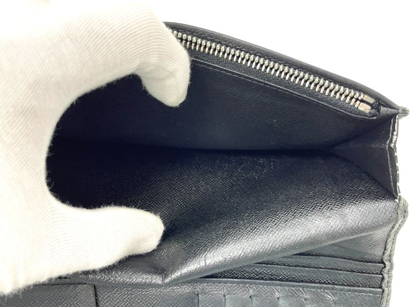 Louis Vuitton Taiga Portefeuille Brazza Long Wallet Billfold M32572 Ardoise