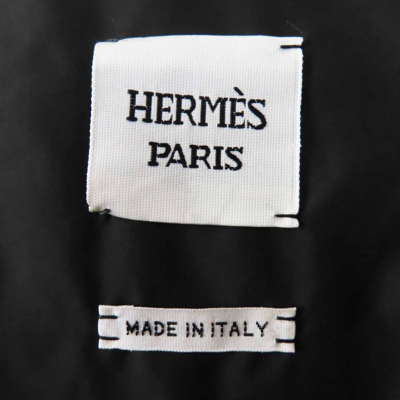 Hermes 2024 4h0178dr Crudo Cell Patch Hooded Down Jacket Black 34 With Hangers